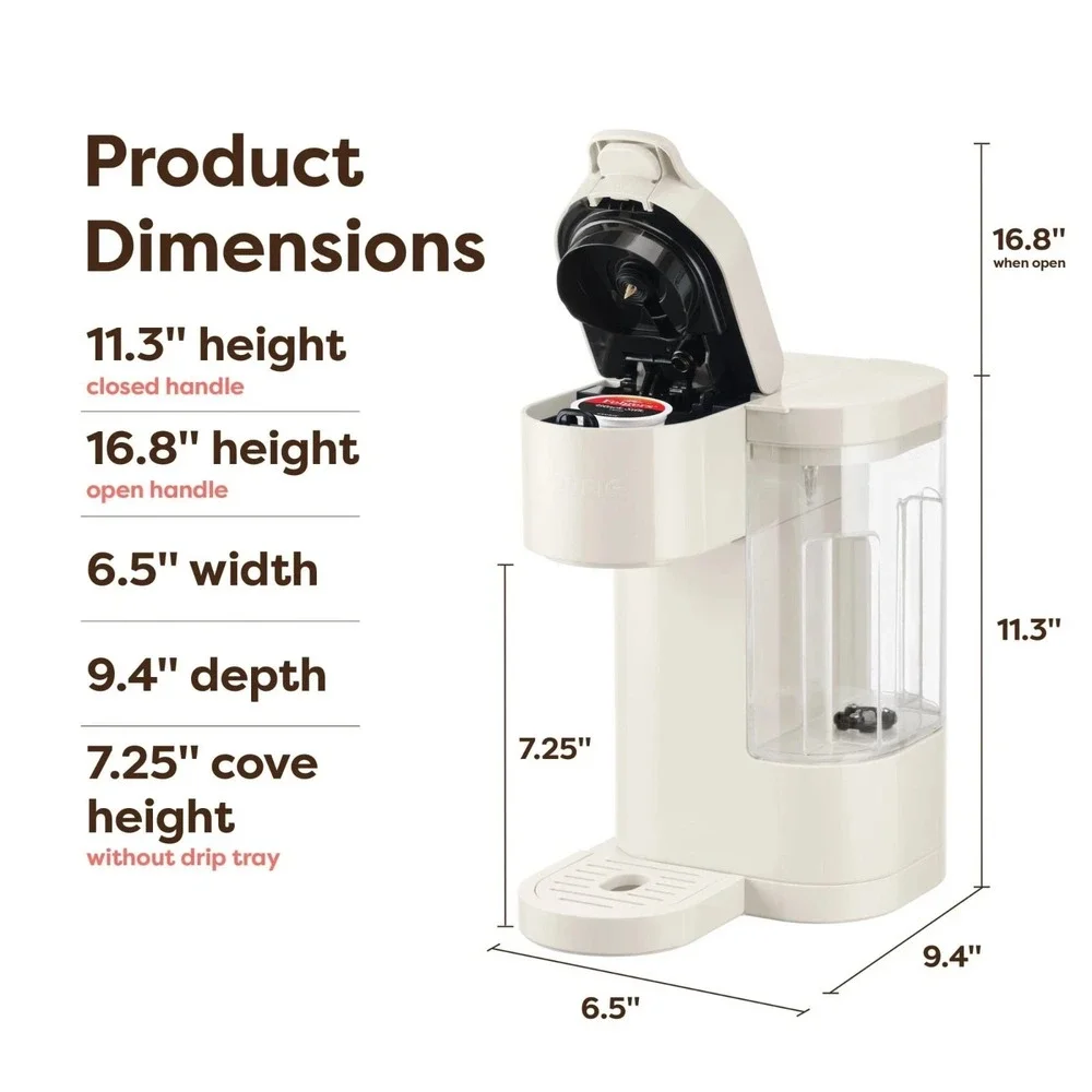 Keurig K-Express Essentials White Coffee Maker Warm Stone 6-10oz Free Shipping